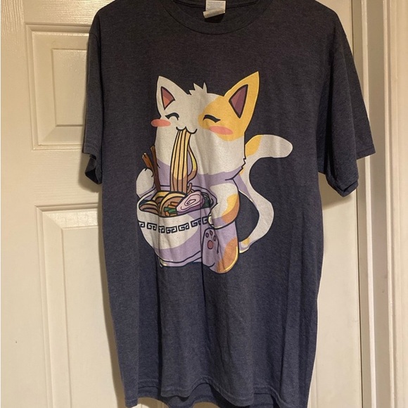 Three Anime Themed Shirt Lot(2 medium, 1 xl size):1 hoodie, 2 T-shirts - Picture 2 of 8